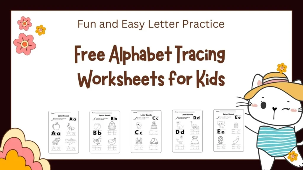 Free Alphabet Tracing Worksheets for Kids: Fun and Easy Letter Practice (26 Pages)