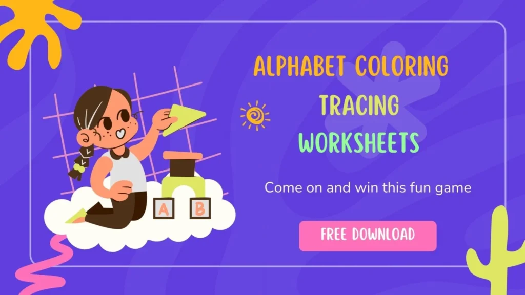 Free Alphabet Coloring and Tracing Pages Worksheets