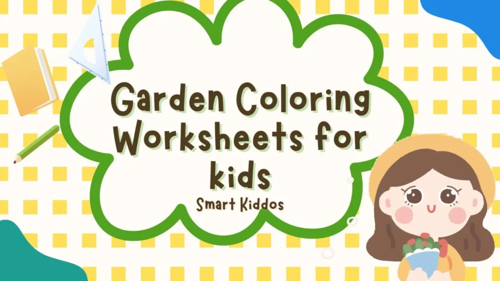 Garden Themed Coloring Worksheets for kids