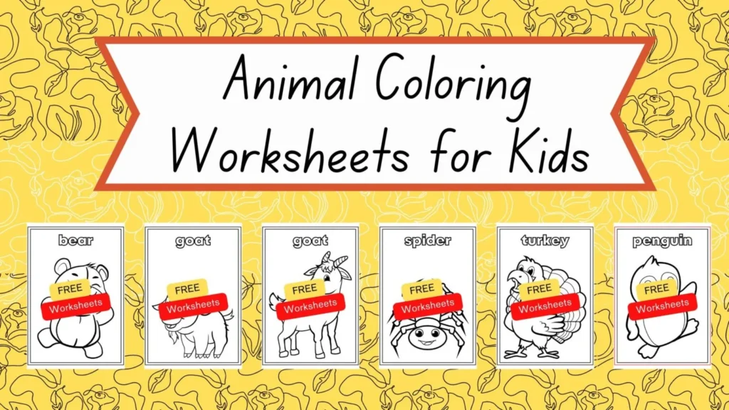 Fun and Educational Animal Coloring Worksheets for Kids